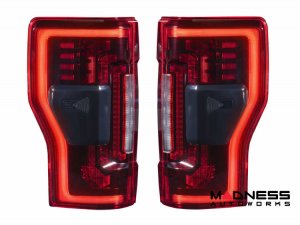 Ford Super Duty LED Tail Lights - XB Series - Morimoto - Red